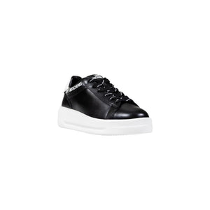 Black And White Synthetic Chunky Sneakers