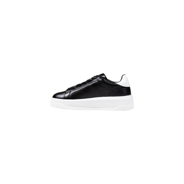 Black And White Synthetic Chunky Sneakers