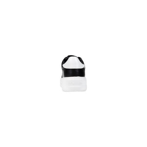 Black And White Synthetic Chunky Sneakers