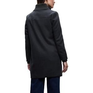 Blue Polyester Coat