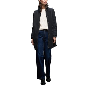 Blue Polyester Coat