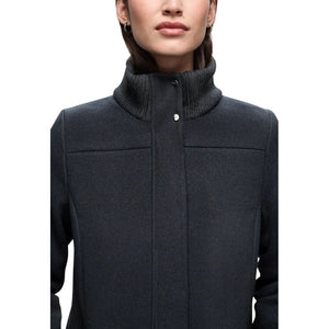 Blue Polyester Coat
