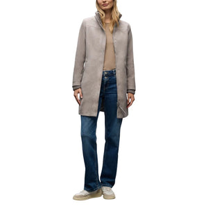 Gray Polyester Coat