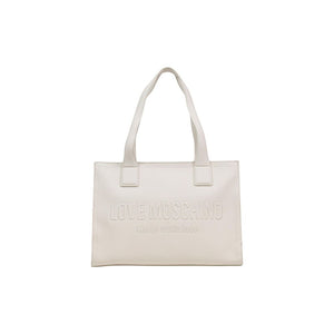 Beige Polyethylene Handbag