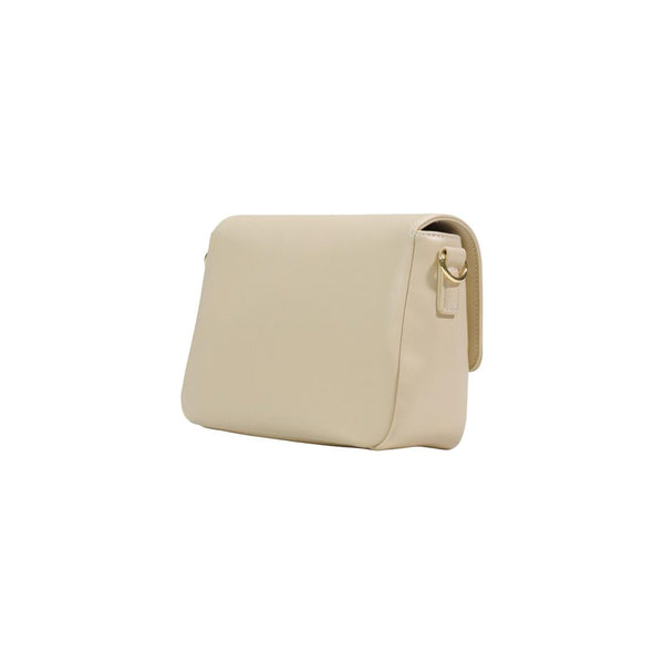 Cream Polyethylene Handbag