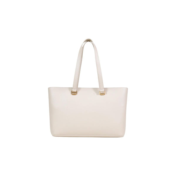 Beige Polyethylene Handbag