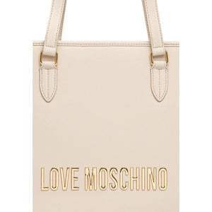 Beige Polyethylene Handbag