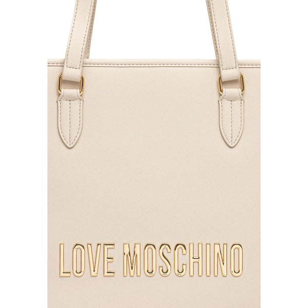 Beige Polyethylene Handbag