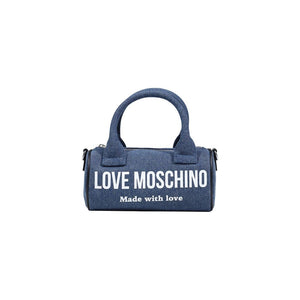 Blue Cotton Handbag