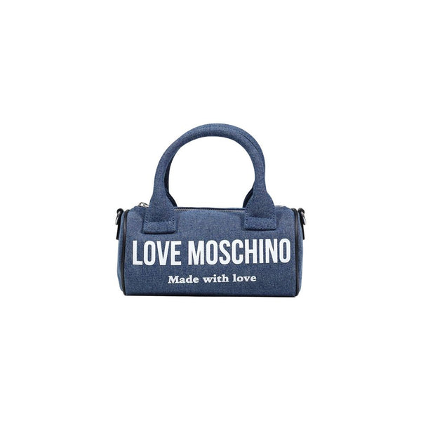 Blue Cotton Handbag