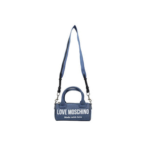 Blue Cotton Handbag