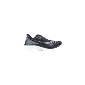Black And White Textile Athletic Sneakers