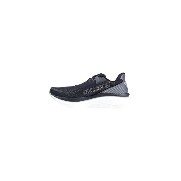 Black And White Textile Athletic Sneakers