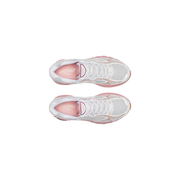 White Textile Athletic Sneakers