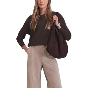 Brown Viscose Sweatshirt