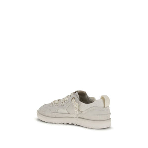 Purple Calf Leather Bos Taurus Low Top Sneakers