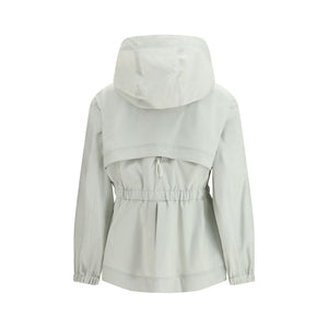White Polyamide Shell Jacket
