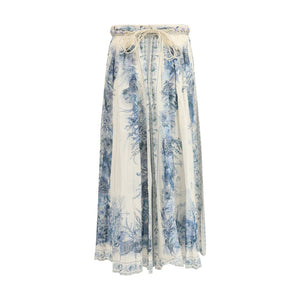 Multicolor Cotton Long Skirt