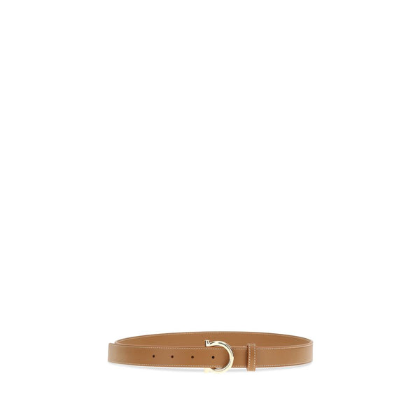 Beige Calf Leather Bos Taurus Regular Belt