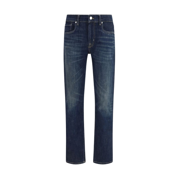Black Cotton Flared Jeans