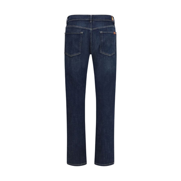 Black Cotton Flared Jeans