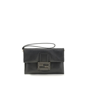 Black Calf Leather Bos Taurus Clutch Bag