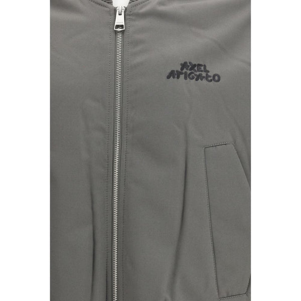 Gray Polyester Bomber