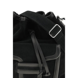 Black Calf Leather Bos Taurus Backet Bag