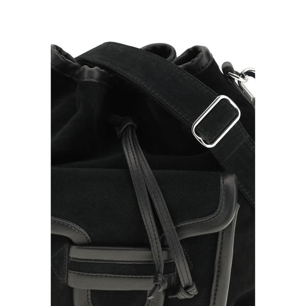 Black Calf Leather Bos Taurus Backet Bag