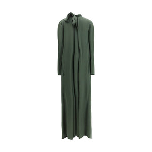 Bicolor Silk Casual Dress