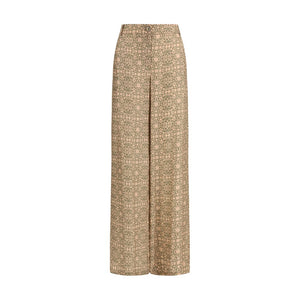 Multicolor Viscose Casual Pants