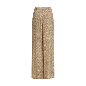 Multicolor Viscose Casual Pants