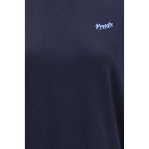 Blue Silk Sweatshirt