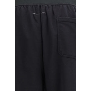 Black Cotton Casual Pants