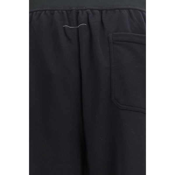 Black Cotton Casual Pants
