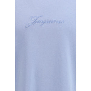 Blue Cotton Sleeveles T-Shirt
