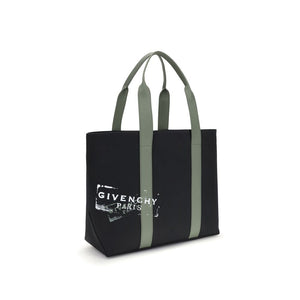 Black Cotton Shoulder Bag