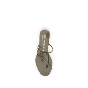 Brown Calf Leather Bos Taurus Sandals