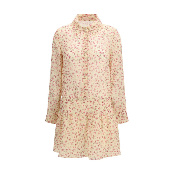 Multicolor Ramie Casual Dress