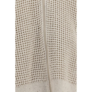 Beige Cotton Cardigan