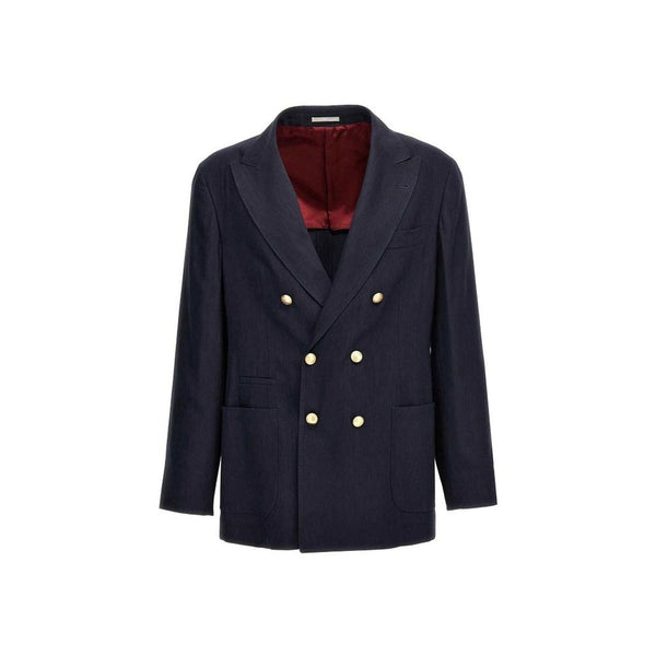 Blue Linen Blazer