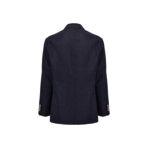 Blue Linen Blazer