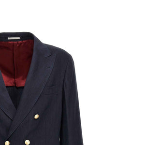 Blue Linen Blazer