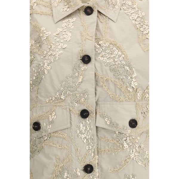 Beige Cotton Coat