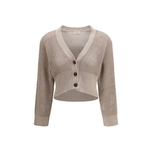Beige Cotton Cardigan