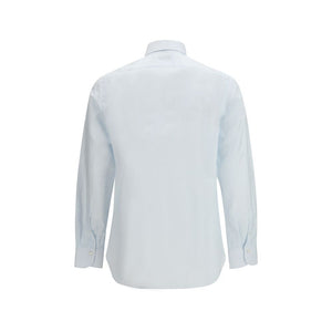 Blue Cotton Pattern Shirt