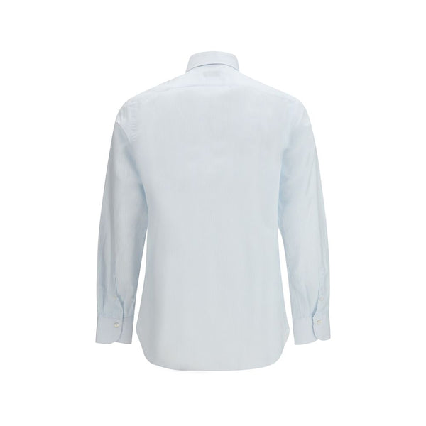 Blue Cotton Pattern Shirt