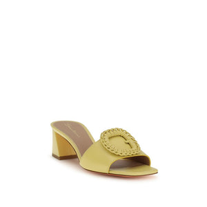 Bicolor Calf Leather Bos Taurus Mules