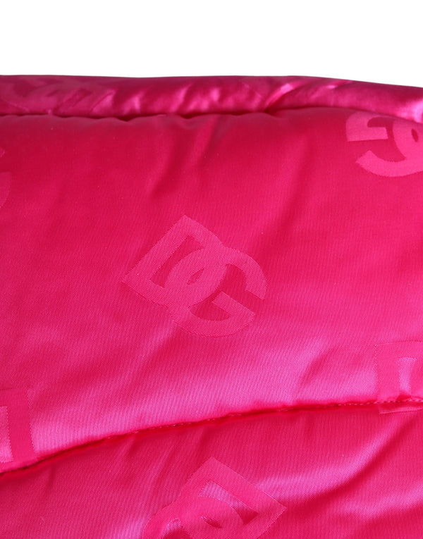 Men Pink Logo Print Whole Head Wrap Capello Hat