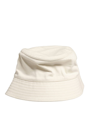 Men White Cotton Bucket Fisherman Capello Hat